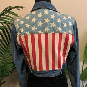 American Flag Jean Jacket